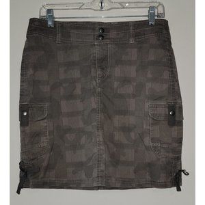 Kuhl Plaid/Camo Skirt in Brownish Gray